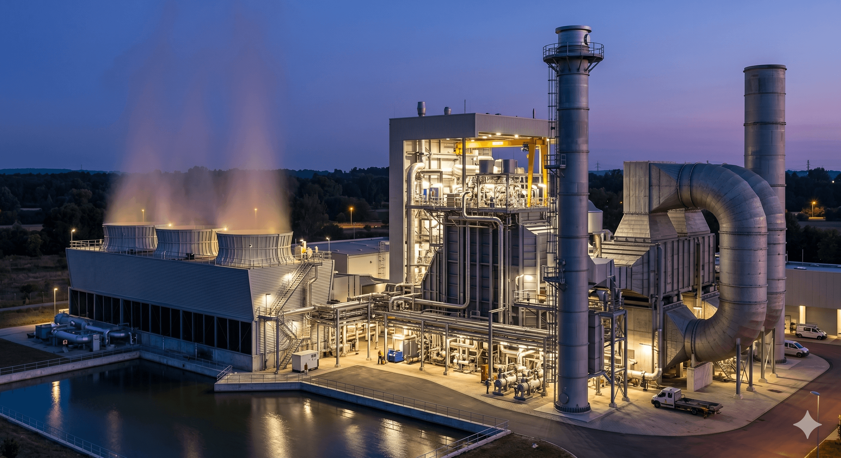 Modern combined-cycle gas turbine